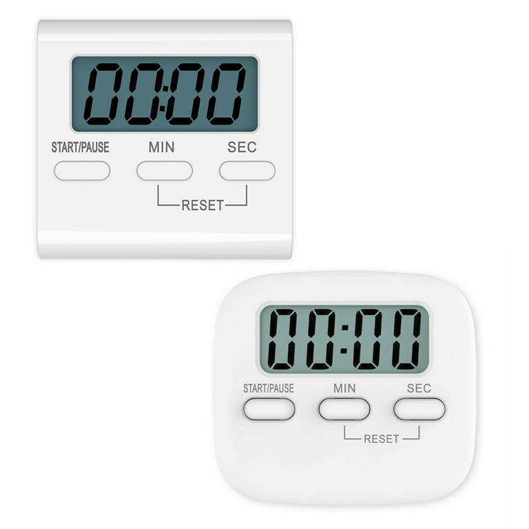 Magnetic LCD Digital Kitchen Timer Count Down Egg Cooking Clear Alarm 